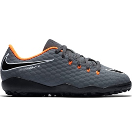 Nike Hypervenom Phantom X 3 Academy Tf Jr AH7294 081 fodboldsko grå grå