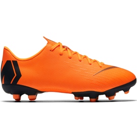 Nike Mercurial Vapor 12 Academy Mg Jr AH7347 810 fodboldsko orange