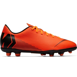 Nike Mercurial Vapor 12 Club Mg Jr AH7350 810 fodboldsko orange orange