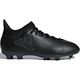 Adidas X 17.3 Fg Jr CP8992 fodboldstøvler sort