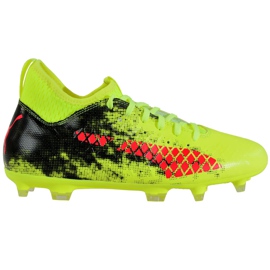 Puma Future 18.3 Fg Ag Fizzy fodboldsko gul-sort 104328 01 grøn grøn