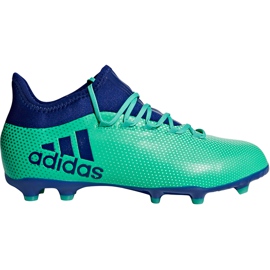 Adidas X 17.1 Fg Jr CP8980 fodboldstøvler flerfarvet blå