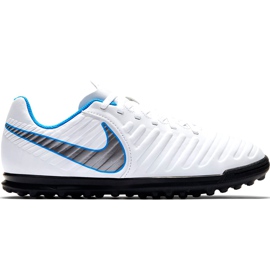 Nike Tiempo Legend 7 Club Tf Jr AH7261 107 fodboldsko sort hvid