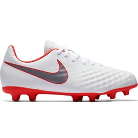 Nike Magista Obra 2 Club Fg Jr AH7314 107 fodboldstøvler hvid hvid