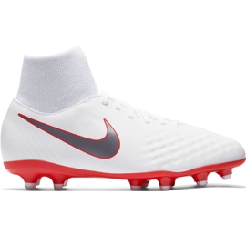 Nike Magista Obra 2 Academy Df Fg Jr AH7313 107 fodboldsko flerfarvet hvid