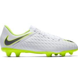 Nike Hypervenom 3 Club Fg Jr AJ4146 107 fodboldsko hvid hvid