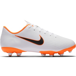 Nike Mercurial Vapor 12 Academy Mg Jr AH7347 107 fodboldsko flerfarvet hvid