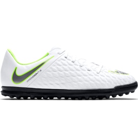 Nike Hypervenom Phantom X 3 Club Tf Jr AJ3790 107 fodboldsko flerfarvet hvid