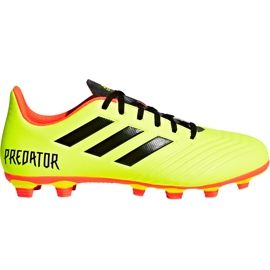 Adidas Predator 18.4 FxG DB2005 fodboldstøvler flerfarvet gul