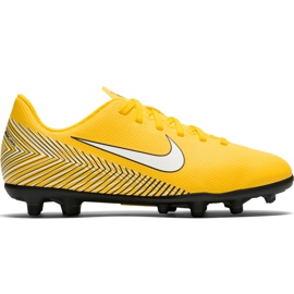 Nike Mercurial Vapor 12 Club Neymar Gs Mg Jr AO9472 710 fodboldsko flerfarvet gul