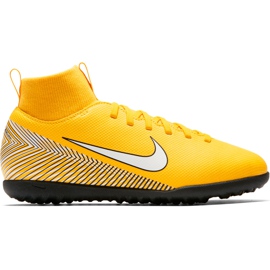 Nike Mercurial Superfly X 6 Club Neymar Tf Jr AO2894 710 fodboldsko flerfarvet gul