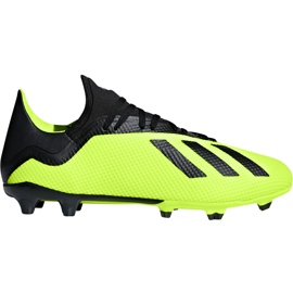 Adidas X 18.3 Fg DB2183 fodboldstøvler gul gul