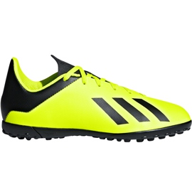 Adidas X Tango 18.4 Tf Jr DB2435 fodboldstøvler gul gul