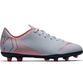 Nike Mercurial Vapor 12 Club Mg Jr AH7350 060 fodboldsko flerfarvet grå