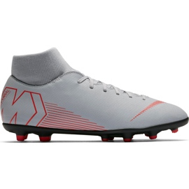 Nike Mercurial Superfly 6 Club Mg AH7363 060 fodboldsko flerfarvet grå