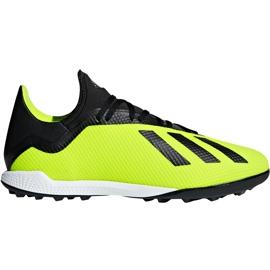 Adidas X Tango 18.3 Tf DB2475 fodboldstøvler flerfarvet gul