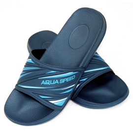 Aqua-Speed ​​Idaho pooltøfler til mænd, kol.10 marine blå