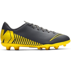 Nike Mercurial Vapor 12 Club Mg Jr AH7350 070 fodboldsko sort sort