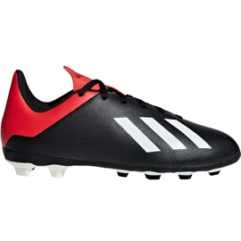 Adidas X 18.4 FxG Jr BB9378 fodboldstøvler sort sort