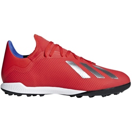 Adidas X 18.3 Tf røde fodboldsko BB9399 flerfarvet
