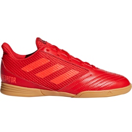 Adidas Predator 19.4 In Sala Jr CM8552 fodboldstøvler flerfarvet rød