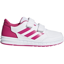 Adidas AltaSport Cf K hvide og lyserøde børnesko D96828