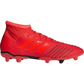 Adidas Predator 19.2 Fg D97940 fodboldstøvler flerfarvet rød