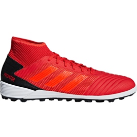 Adidas Predator Tango 19.3 Tf D97962 fodboldstøvler rød rød