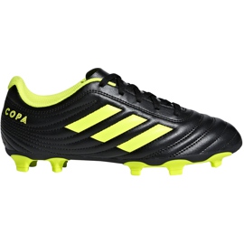 Adidas Copa 19.4 Fg Jr fodboldsko sort gul D98088 flerfarvet