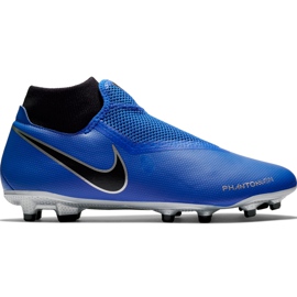 Nike Phantom Vsn Academy Df FG / MG AO3258 400 fodboldsko flerfarvet blå