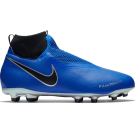 Nike Phantom Vsn Academy Df FG / MG Jr AO3287 400 fodboldsko blå
