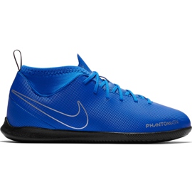 Nike Phantom Vsn Club Df Ic Jr AO3293 400 fodboldsko blå blå