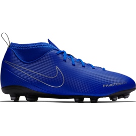 Nike Phantom Vsn Club Df Fg Mg Jr AO3288 400 fodboldsko flerfarvet blå
