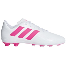 Adidas Nemeziz 18.4 FxG Jr CM8511 fodboldstøvler flerfarvet hvid