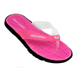 Aqua-Speed ​​Bali hjemmesko lyserød hvid sort 37 479
