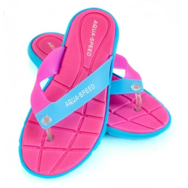 Aqua-Speed ​​Bali hjemmesko pink blå 03 479 lyserød