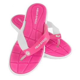 Aqua-Speed ​​Bali tøfler pink og hvide 05 479 lyserød