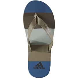 Adidas Eezay Striped BA8809 hjemmesko blå grå