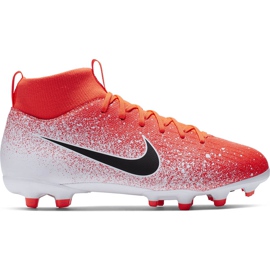 Nike Mercurial Superfly 6 Academy Mg Jr AH7337 801 fodboldsko flerfarvet rød