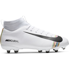 Nike Mercurial Superfly 6 Academy Mg Jr AJ3111 109 fodboldsko flerfarvet hvid