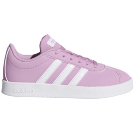 Adidas Vl Court 2.0 K pink sko DB1517 lyserød