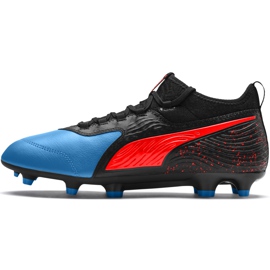 Fodboldstøvler Puma One 19.3 Fg Ag sortblå 105486 01