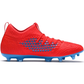 Fodboldstøvler Puma Future 19.3 Netfit Fg Ag rødblå 105539 01