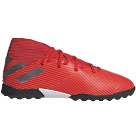 Adidas Nemeziz 19.3 Tf Jr røde fodboldsko F99941