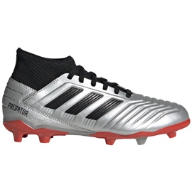 Fodboldstøvler adidas Predator 19.3 Fg Jr sølv G25795 flerfarvet