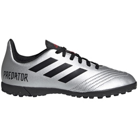 Fodboldstøvler adidas Predator 19.4 Tf Jr sølv G25825 flerfarvet