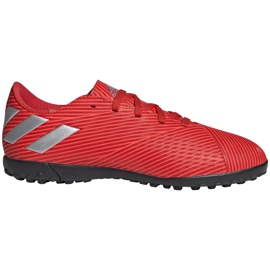 Adidas Nemeziz 19.4 Tf Jr røde fodboldsko F99935