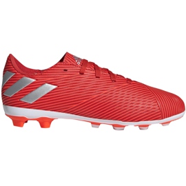Adidas Nemeziz 19.4 FxG Jr røde fodboldsko F99948