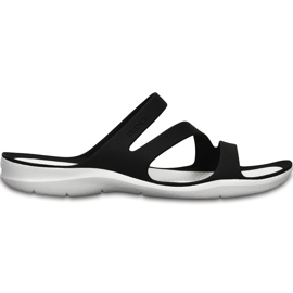 Crocs tøfler til kvinder Swiftwater Sandal W sort og hvid 203998 066