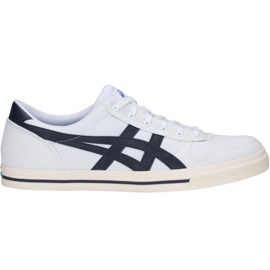 Asics Aaron hvide og marineblå 1201A008 101 herresko marine blå